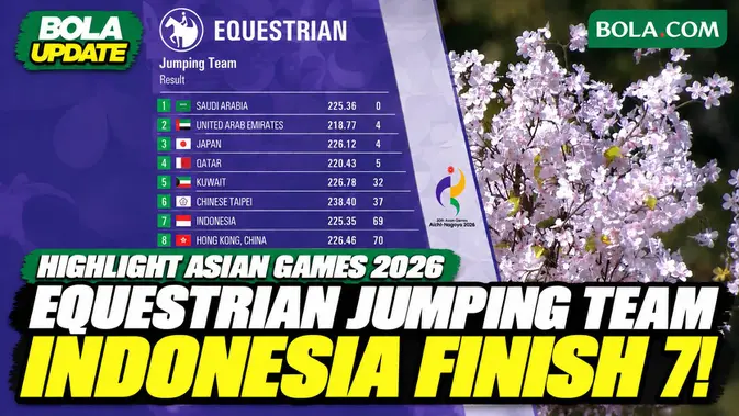 Sorotan Tim Lompat Kuda Equestrian Asian Games 2026, Indonesia Menyelesaikan di Peringkat 7